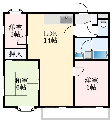 ラポール百舌鳥の物件間取画像