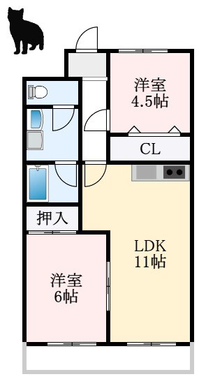 富田林西口駅 徒歩7分 3階の物件間取画像