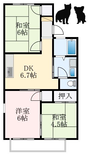 フォレストヒルの物件間取画像