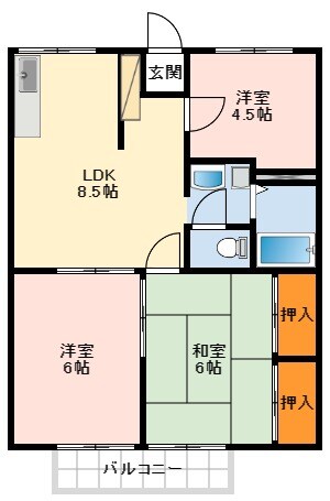 エステートピア楡の物件間取画像