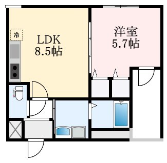 深井駅 徒歩8分 1階の物件間取画像