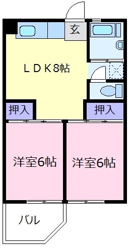 ビレッジハウス泉北栂タワー1号棟の物件間取画像