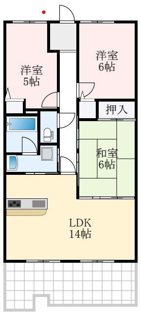 ディオフェルティ狭山西山台の物件間取画像