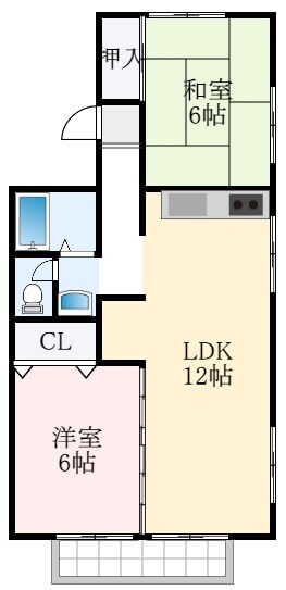 シャトードイワネ18号館の物件間取画像