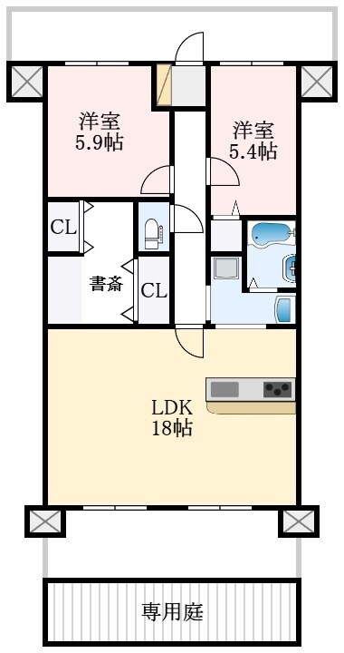 さやま遊園グランドハイツの物件間取画像
