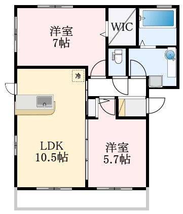 泉ケ丘駅 徒歩30分 3階の物件間取画像