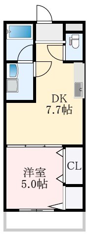 北野田駅 徒歩15分 2階の物件間取画像