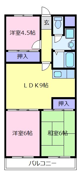 アミール西野の物件間取画像