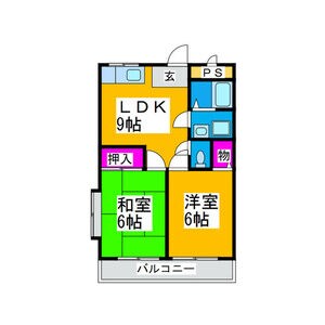 ハイツあかしあ2号館の物件間取画像