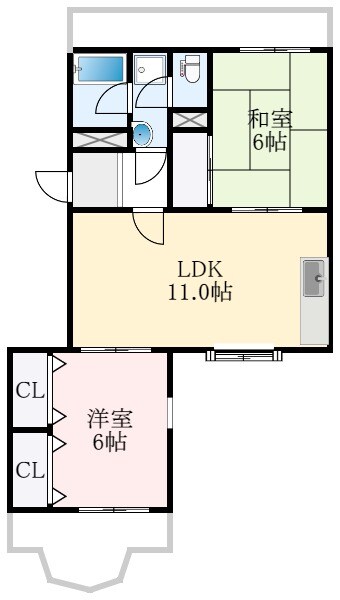 都ビルの物件間取画像