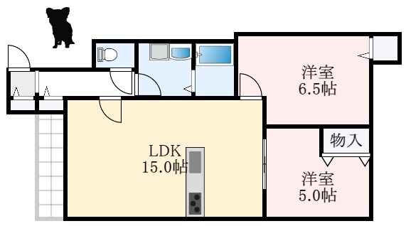 エフイー大阪狭山の物件間取画像