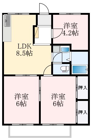 エステートピア桐の物件間取画像