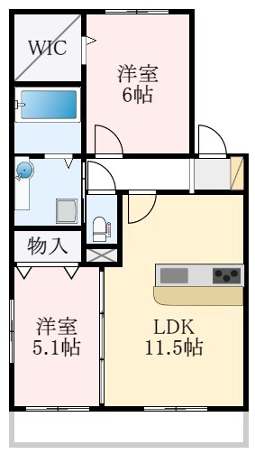 ルシエル メイキラ A棟の物件間取画像