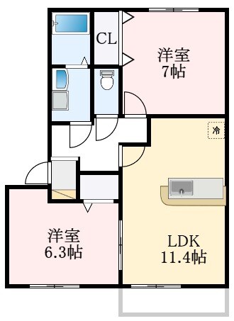 ポポラーレの物件間取画像