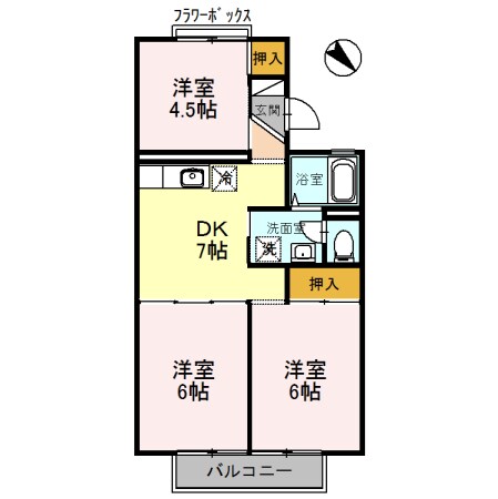 ファミール阪和の物件間取画像