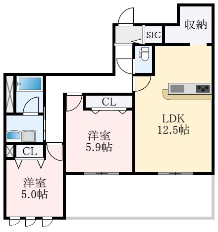 Ｓｏｎｇｌｉｎｅの物件間取画像