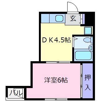 タツミハイツの物件間取画像