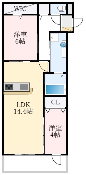 初芝駅 徒歩15分 1階の物件間取画像