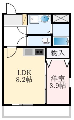 初芝駅 徒歩10分 1階の物件間取画像