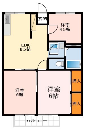 エステートピア楡の物件間取画像