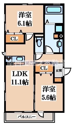 セジュールMの物件間取画像