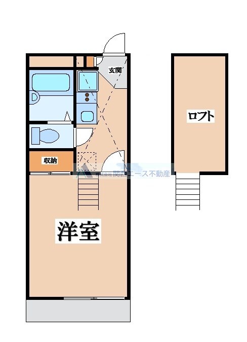 レオパレスアルモニⅡの物件間取画像