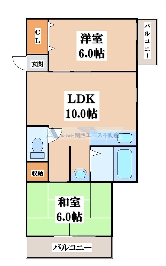 シャトー西村の物件間取画像