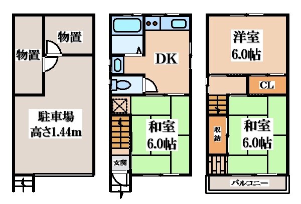 新池島町２丁目貸家の物件間取画像