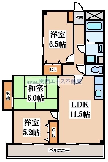 コルティーレ緑ヶ丘の物件間取画像