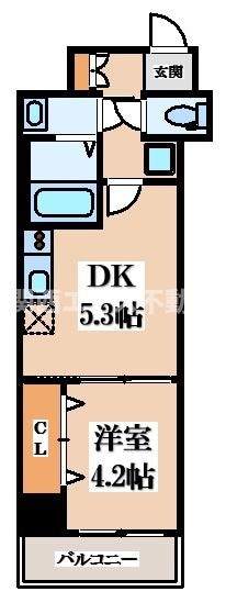 GARDENIA高井田の物件間取画像