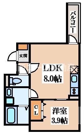 D porta Trapaの物件間取画像