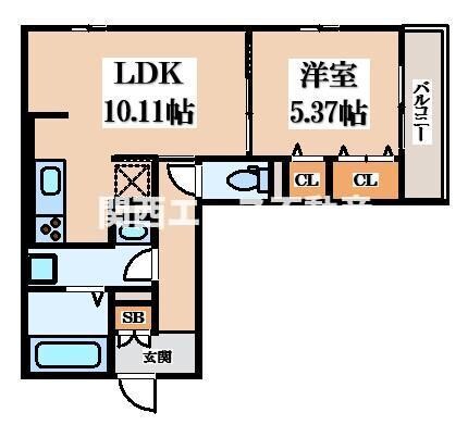 グランアクアの物件間取画像