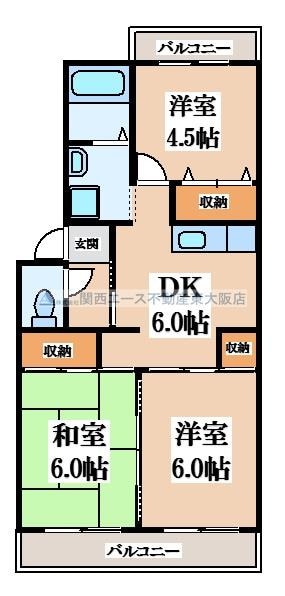 サンライズ23の物件間取画像