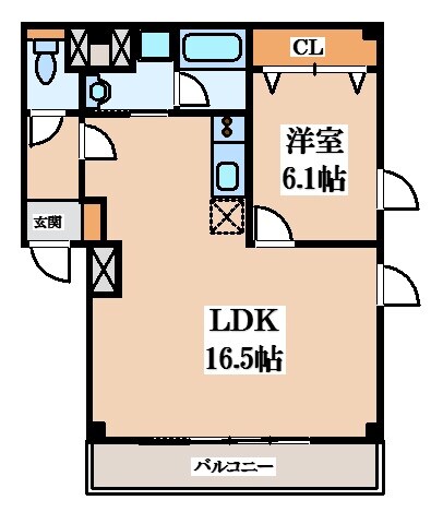 シビック本町の物件間取画像