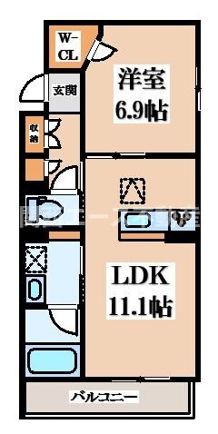 シャーメゾンLeafの物件間取画像