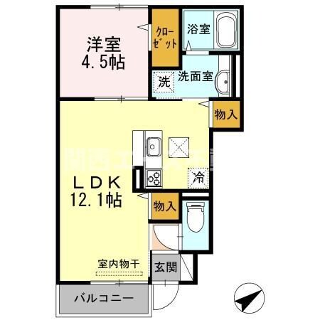 ハウス四季の物件間取画像