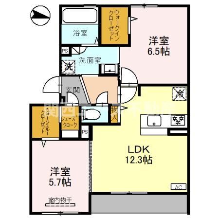 グラッドⅡの物件間取画像