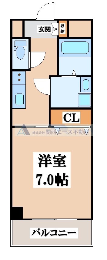 ゼファー東大阪の物件間取画像