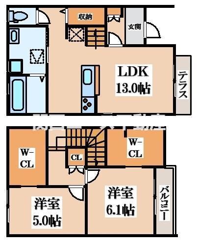 （仮称）大東市赤井２丁目計画の物件間取画像