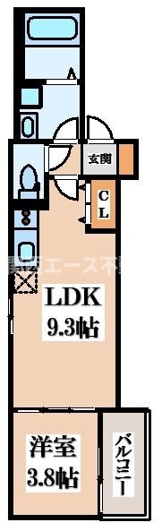 （仮称）東大阪市大蓮南５丁目AP A棟の物件間取画像