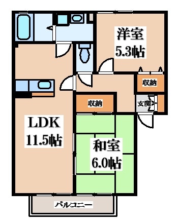 グッディ古都里の物件間取画像