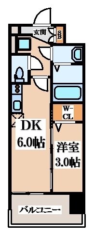 住道駅 徒歩5分 5階の物件間取画像