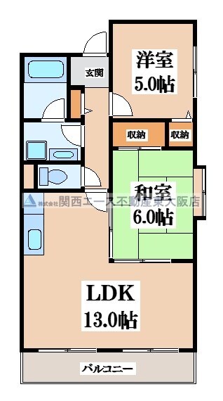 ビバリーヒルの物件間取画像