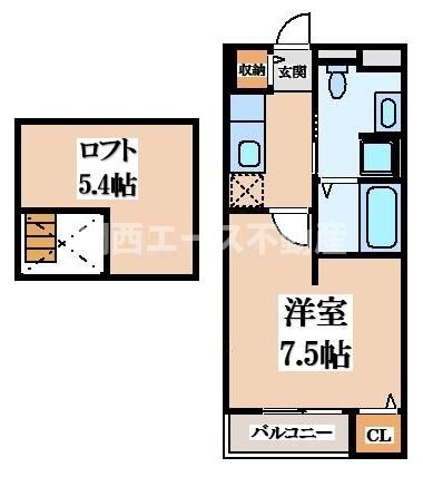 ゴールドクレスト雁屋南の物件間取画像