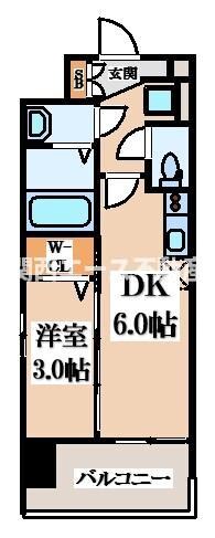 Luxe住道駅前の物件間取画像