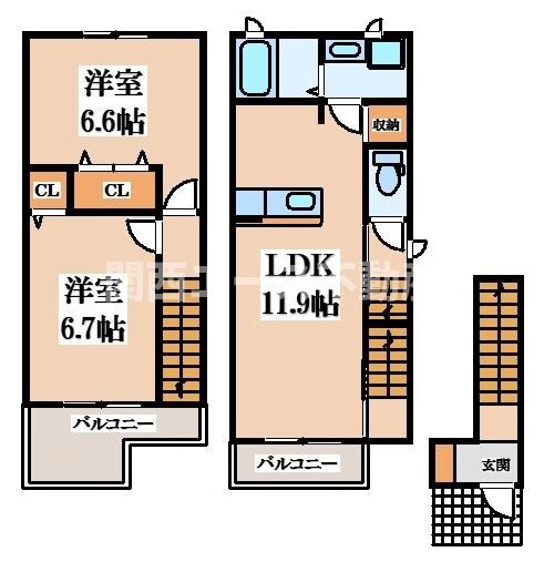 ユニメゾンＨ・Ｍ  Ⅰの物件間取画像