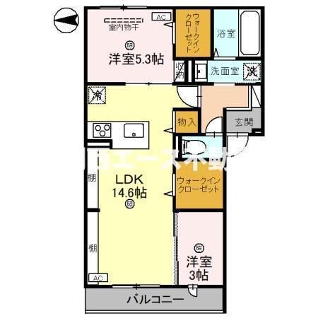 仮称D-ROOM新家２丁目の物件間取画像