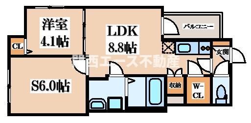 グローリア西昇の物件間取画像