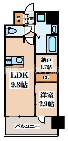 EST ONE HIGASHIOSAKAⅡの物件間取画像