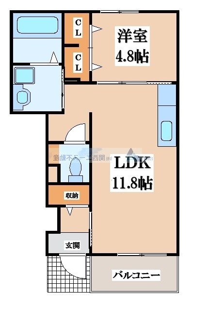 グロースハイツ新石切Ⅱの物件間取画像